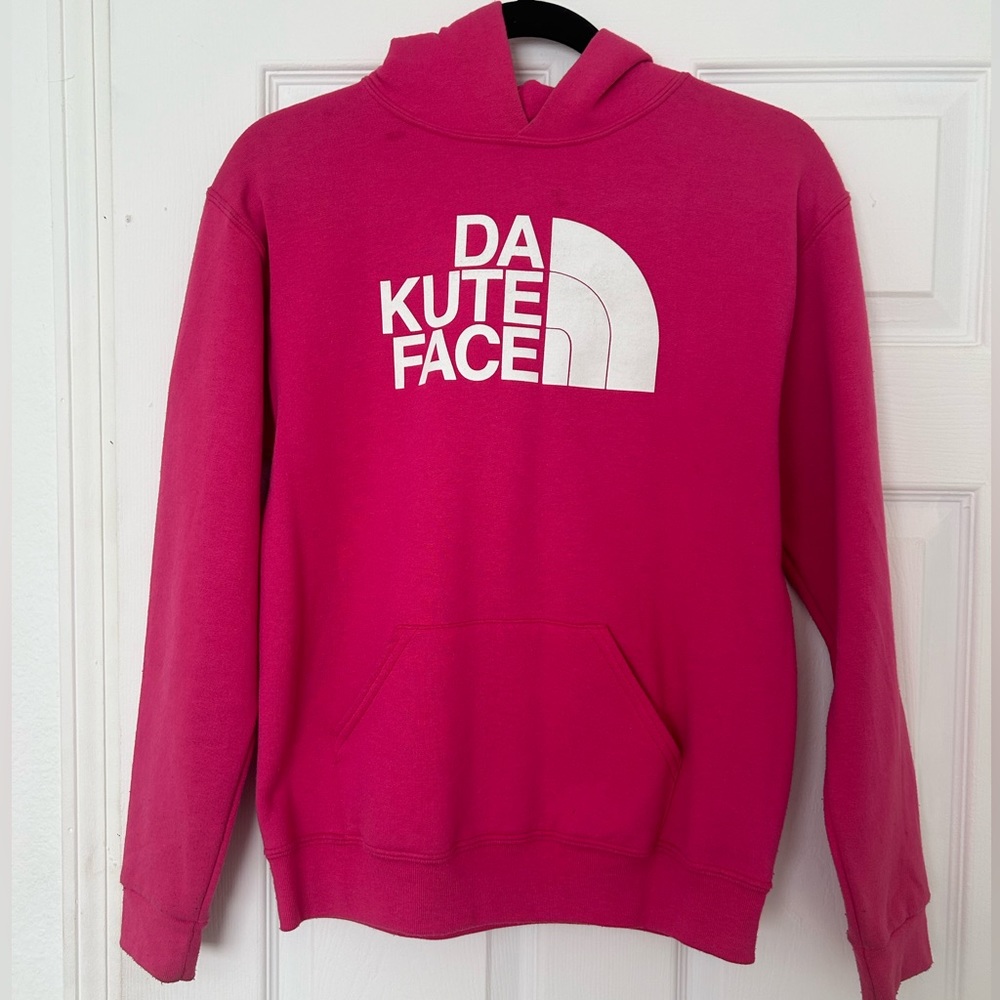 The North Face pink hoodie (Kids) Size:L